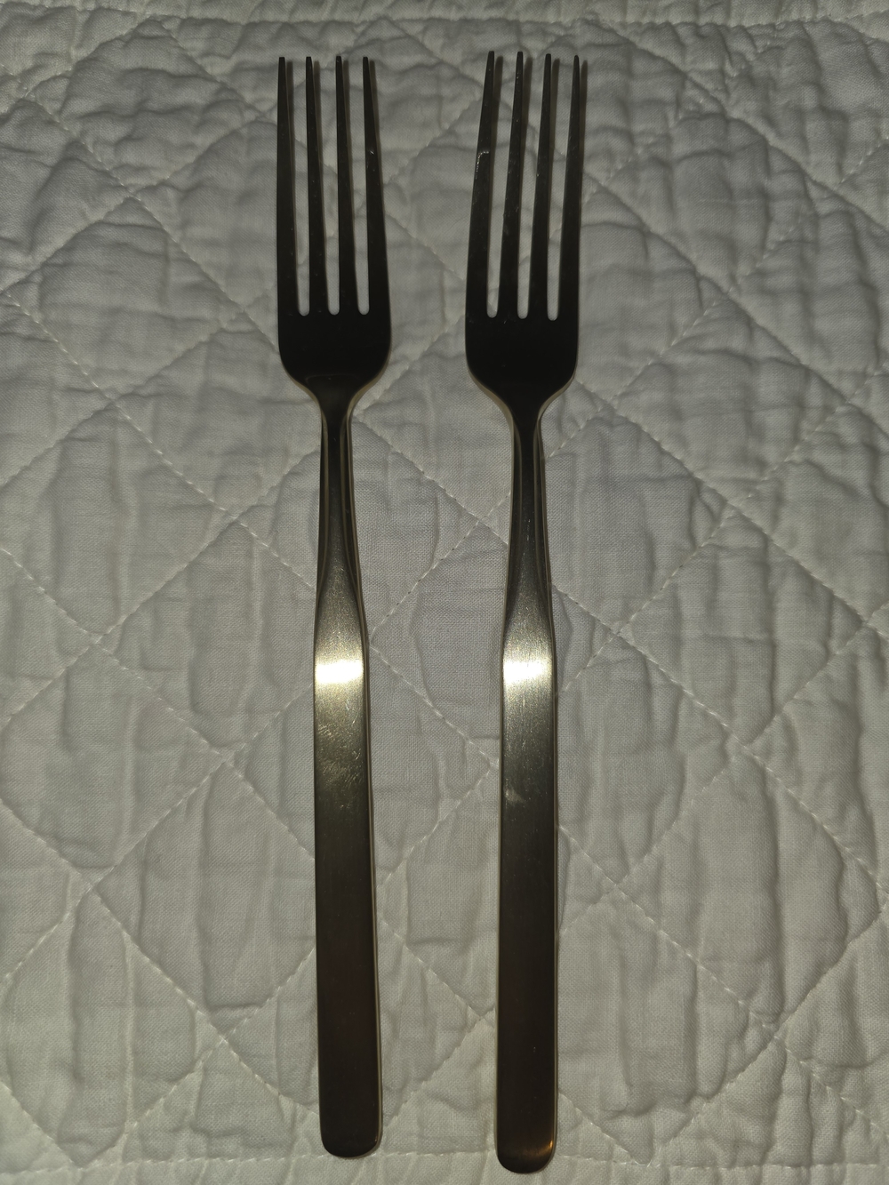 Cambridge Satin Gold Stainless Steel Dinner Forks - Set of 2
